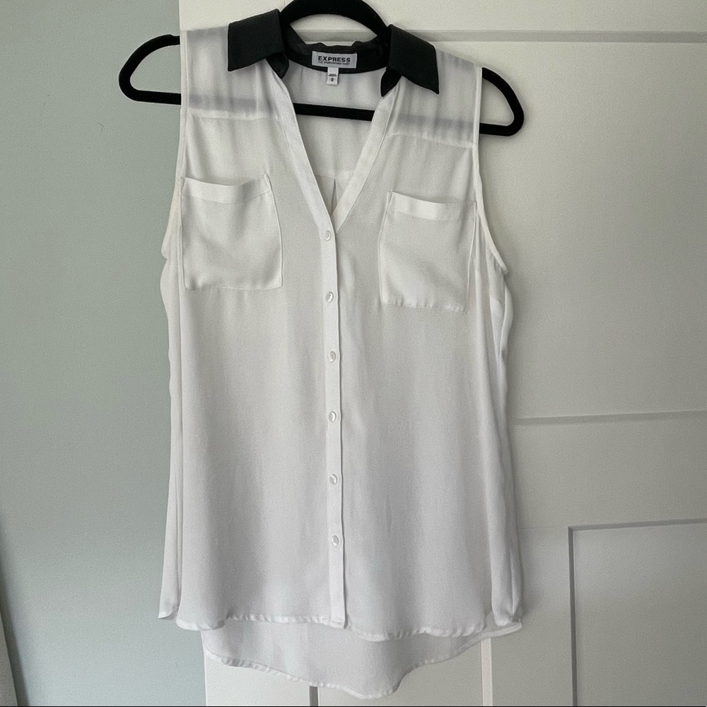 Express portofino sleeveless blouse